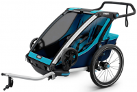 Детская многофункциональная коляска Thule Chariot Cross 2, голубой