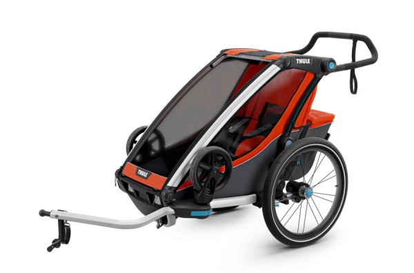 Детская многофункциональная коляска Thule Chariot Cross 1, оранжевый