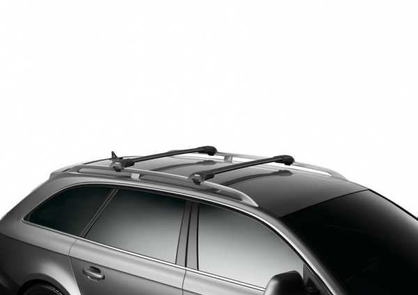 Комплект багажника Thule WingBar Edge 9585-2, для а/м с продольными рейлингами размер M/L, черный